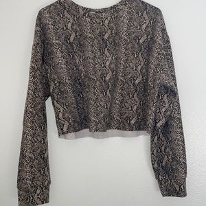 Zara Snakeskin Sweater